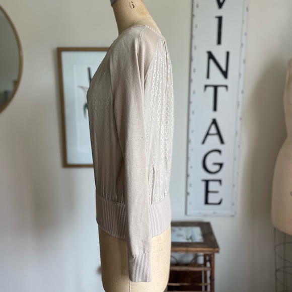 Tina Turk Chain Detail Crewneck Sweater Size Medium - Picture 2 of 6